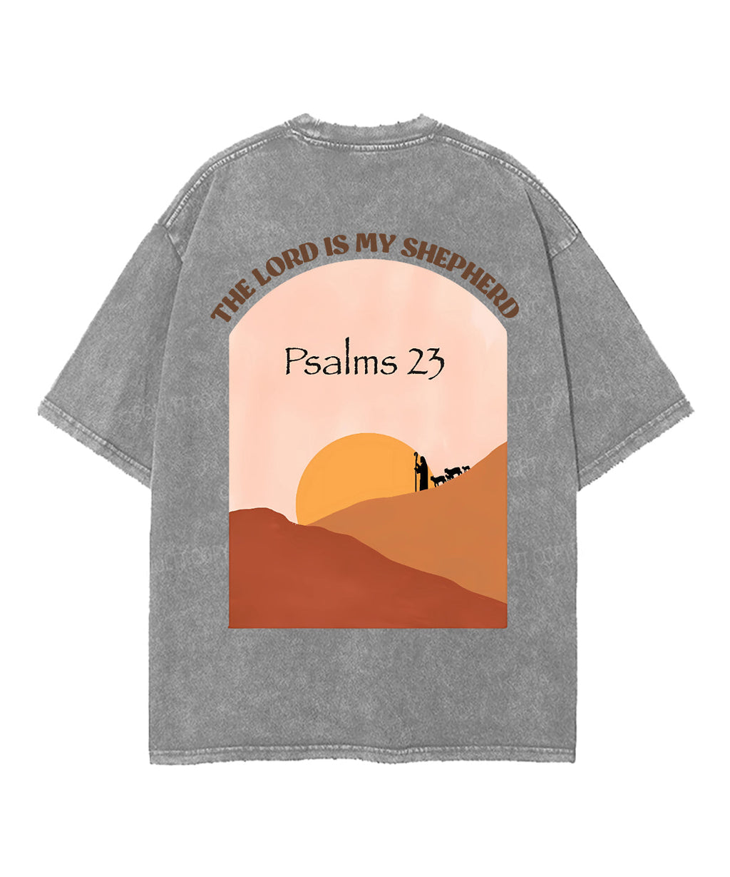 The Lord Is My Shepherd Double Sided Unisex Washed Christian T-shirt Style001 Hoodie, Sweatshirt | CiraTrend.com (Image 5)