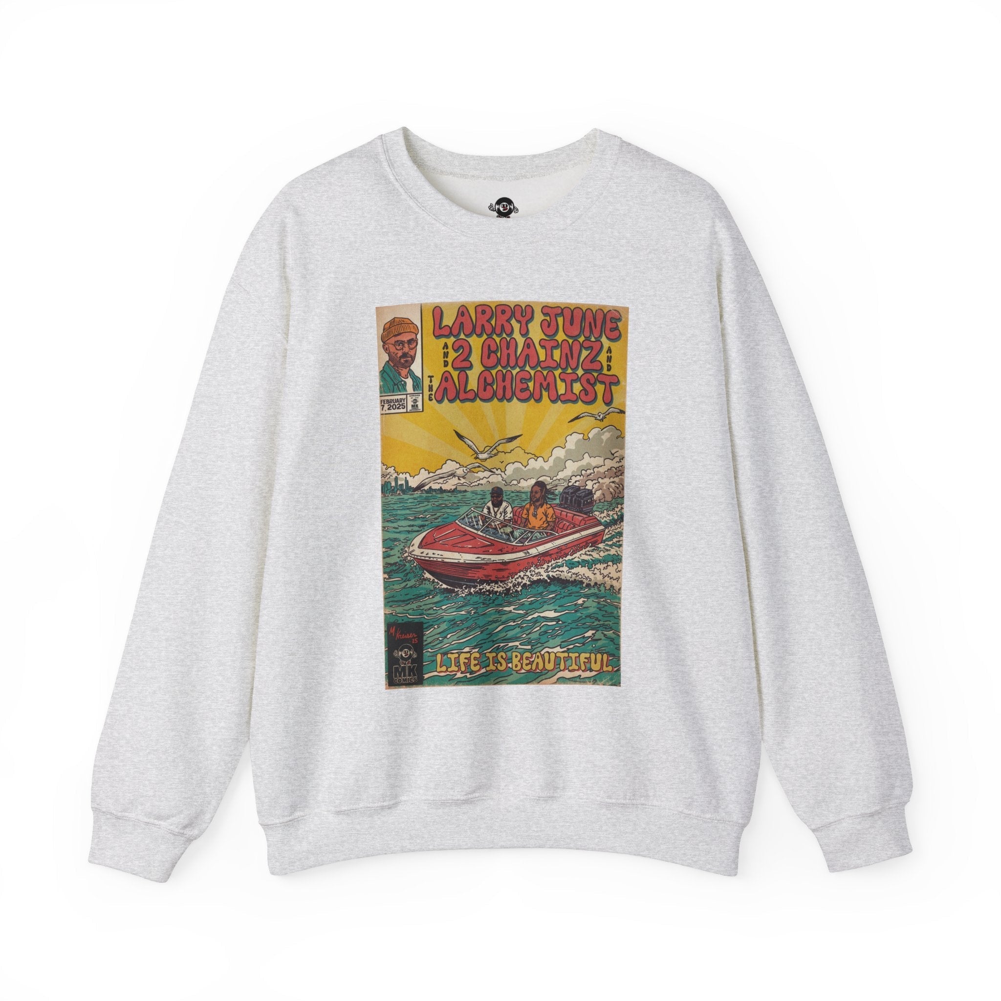Life is Beautiful - Unisex Heavy BlendÃ¢â€žÂ¢ Crewneck Sweatshirt T-Shirts, Hoodie | CiraTrend.com (Image 3)