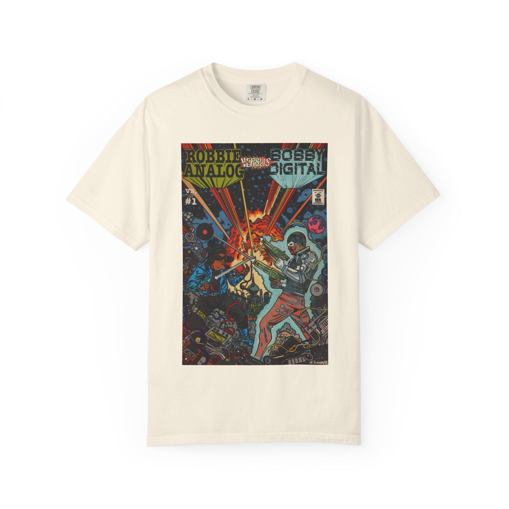 Analog vs. Digital - Unisex Comfort Colors T-shirt Hoodie, Sweatshirt | CiraTrend.com (Image 2)