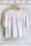 Pilates Princess Graphic Long Crop Top