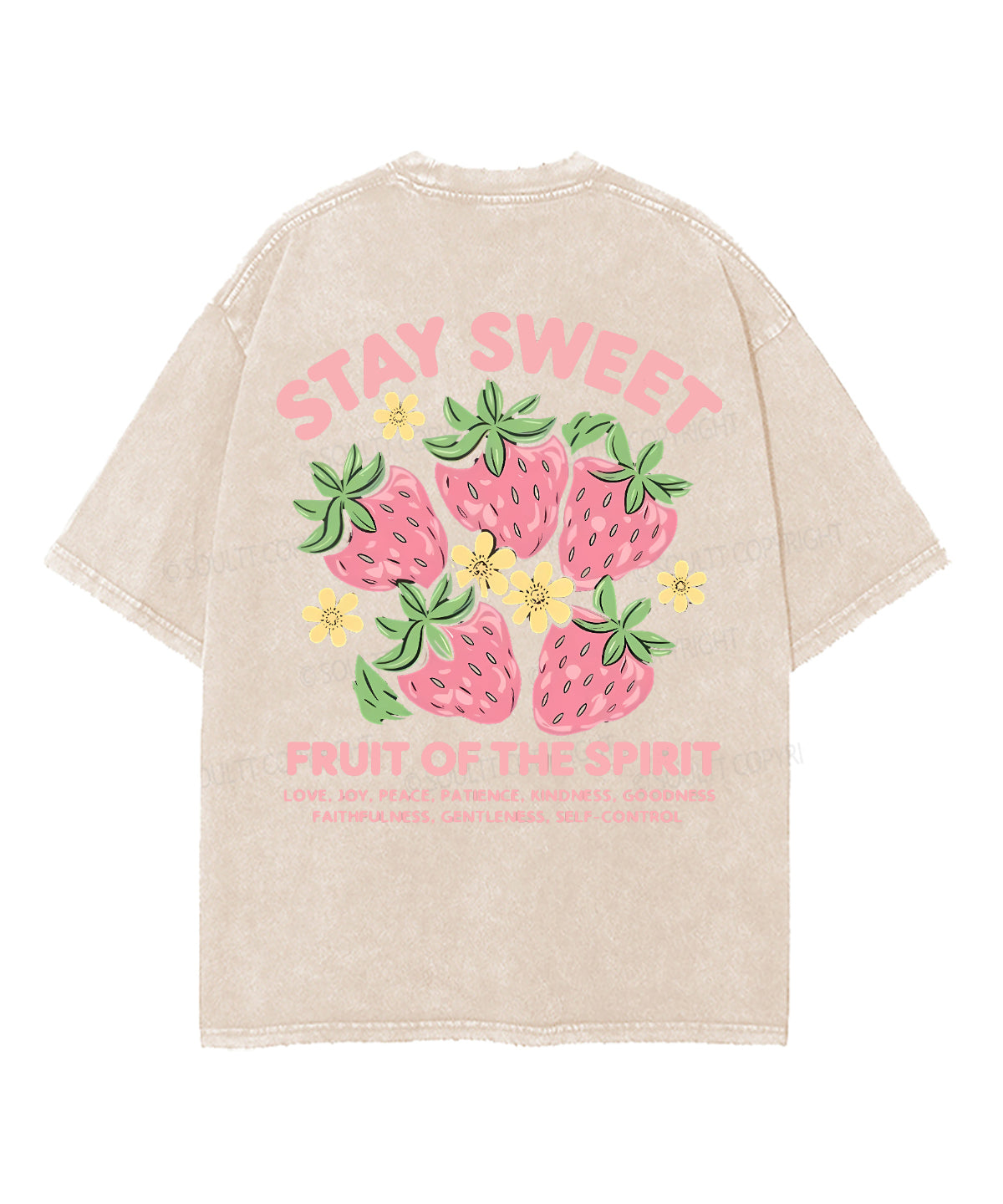 Fruit Of The Spirit Double Sided Unisex Washed Christian T-shirt Style029 Hoodie, Sweatshirt | CiraTrend.com (Image 2)