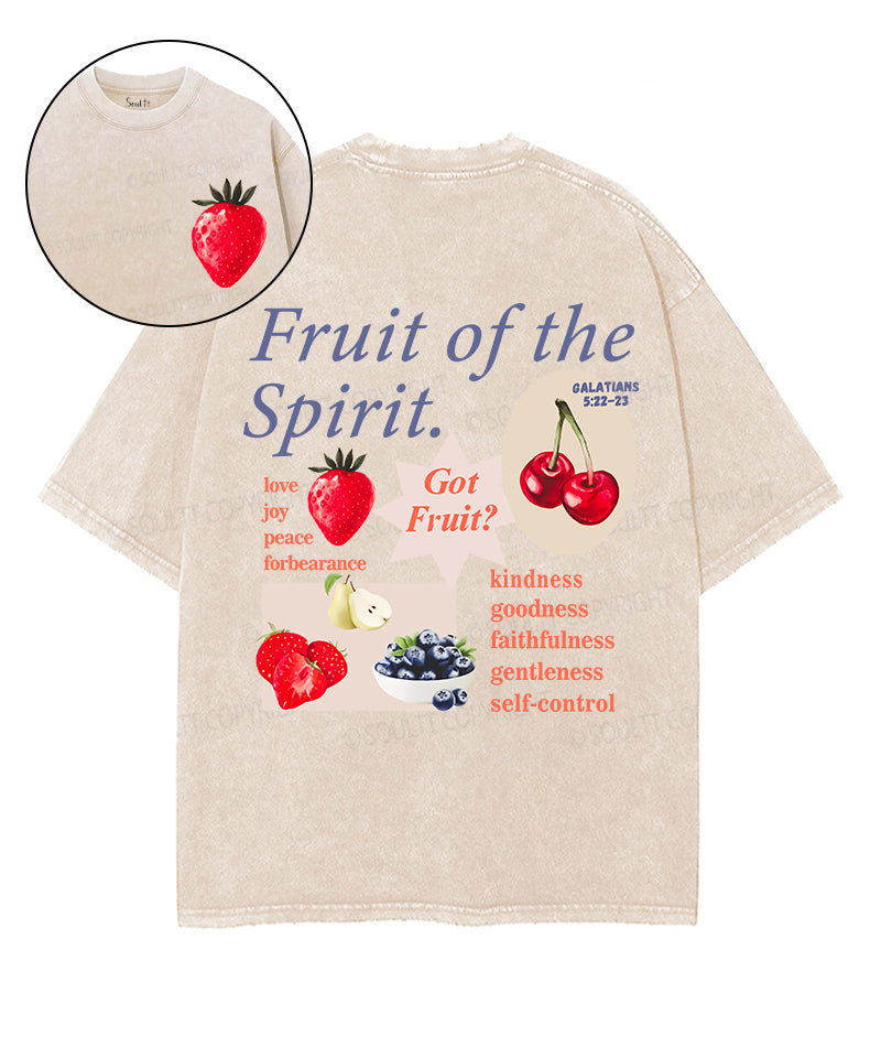 Fruit Spirit Double Sided Washed Christian Style011 T-Shirts, Hoodie, Sweatshirt