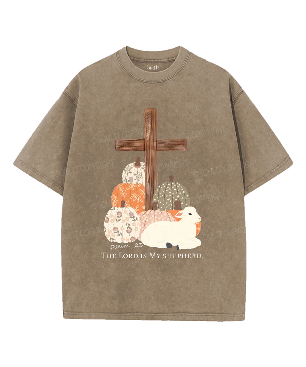 The Lord Is My Shepherd Unisex Washed Christian T-shirt Style005 Hoodie, Sweatshirt | CiraTrend.com (Image 2)