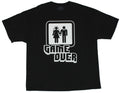 Game Over Stick Figure Wedding 8 Bit Logo T-Shirts, Hoodie, Sweatshirt