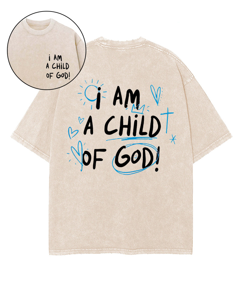 A Child Of God Double Sided Washed Christian T-shirt Hoodie, Sweatshirt | CiraTrend.com (Image 2)