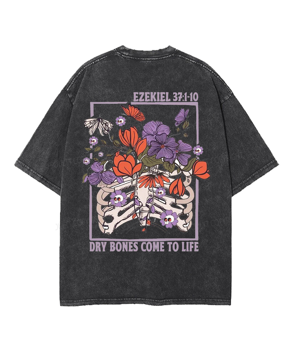 Dry Bones Come To Life Double Sided Unisex Washed Christian T-shirt Style005 Hoodie, Sweatshirt | CiraTrend.com (Image 4)