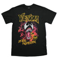 Venom Mens T-Shirt - Screaming Face Fiery Background Lethal Protector Hoodie, Sweatshirt | CiraTrend.com