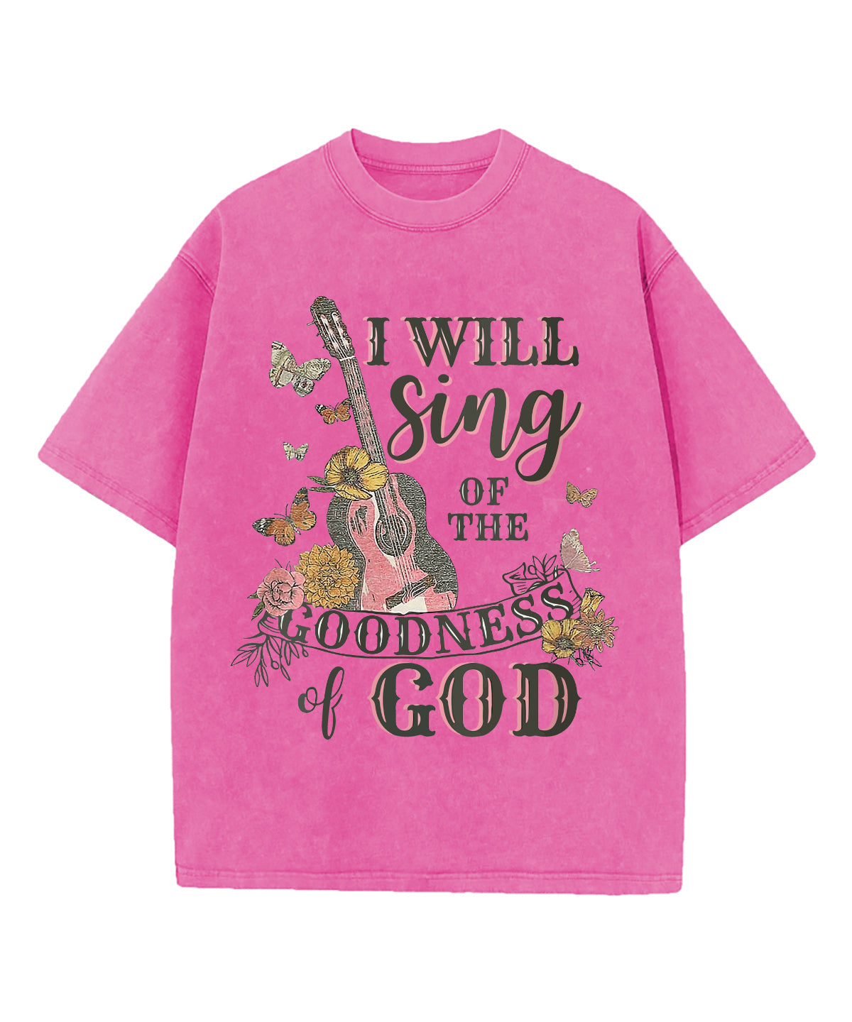 Sing The Goodness Of The God Washed Christian T-shirt Hoodie, Sweatshirt | CiraTrend.com (Image 1)