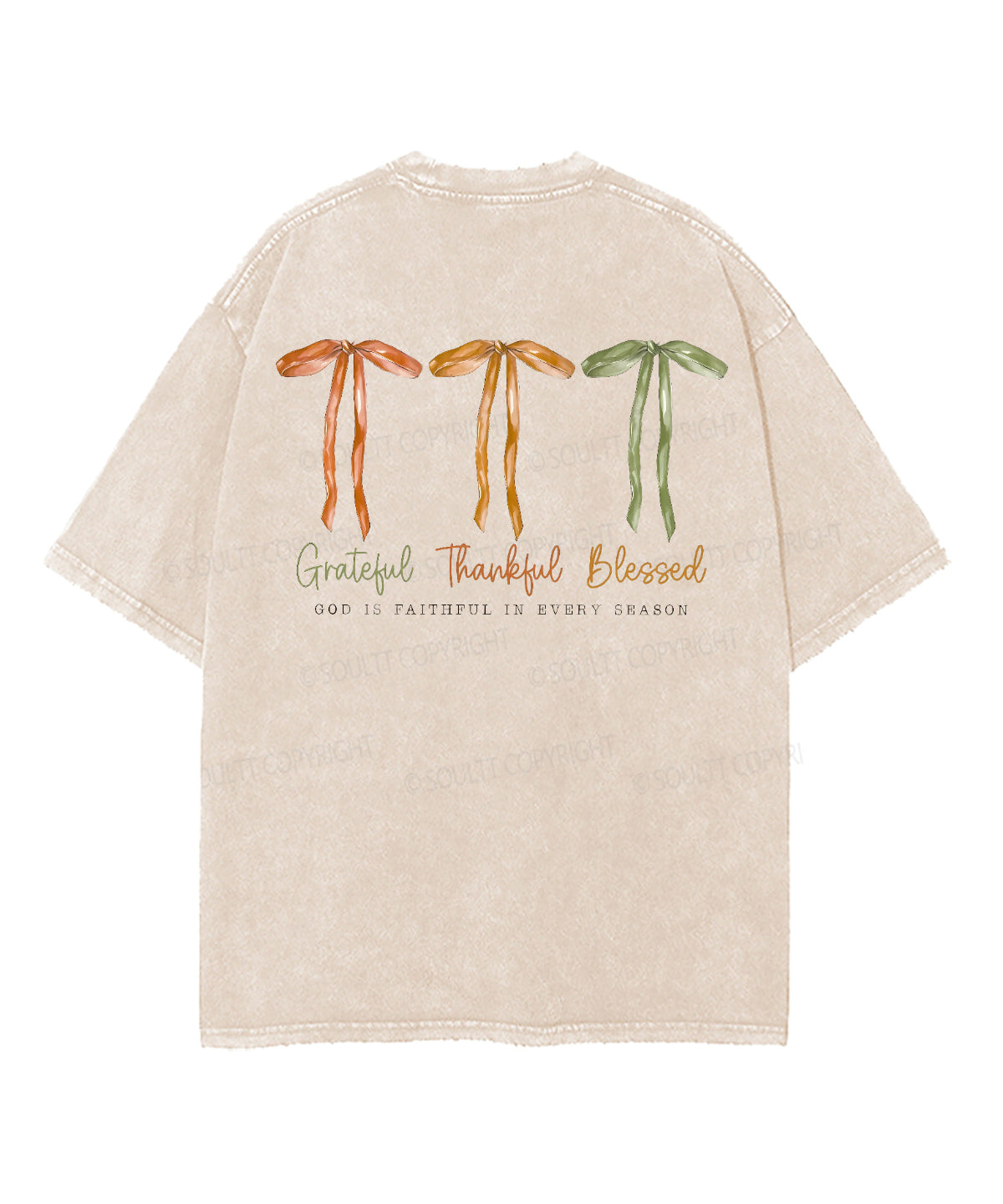 God Is Faithful Every Season Double Sided Washed Christian T-Shirts, Hoodie, Sweatshirt