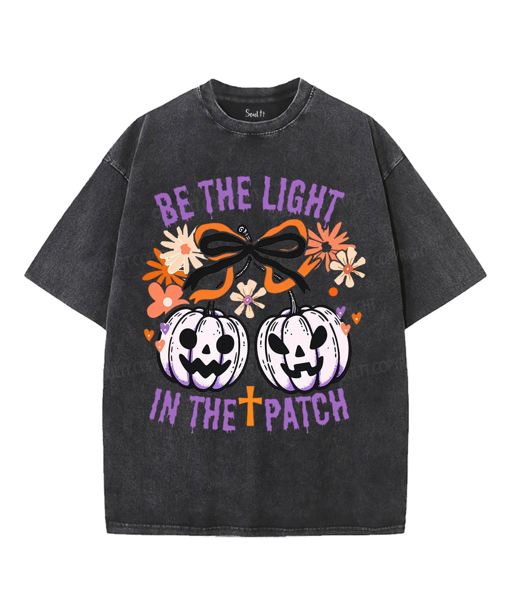 Be The Light Unisex Washed Christian T-shirt Style005 Hoodie, Sweatshirt | CiraTrend.com (Image 1)