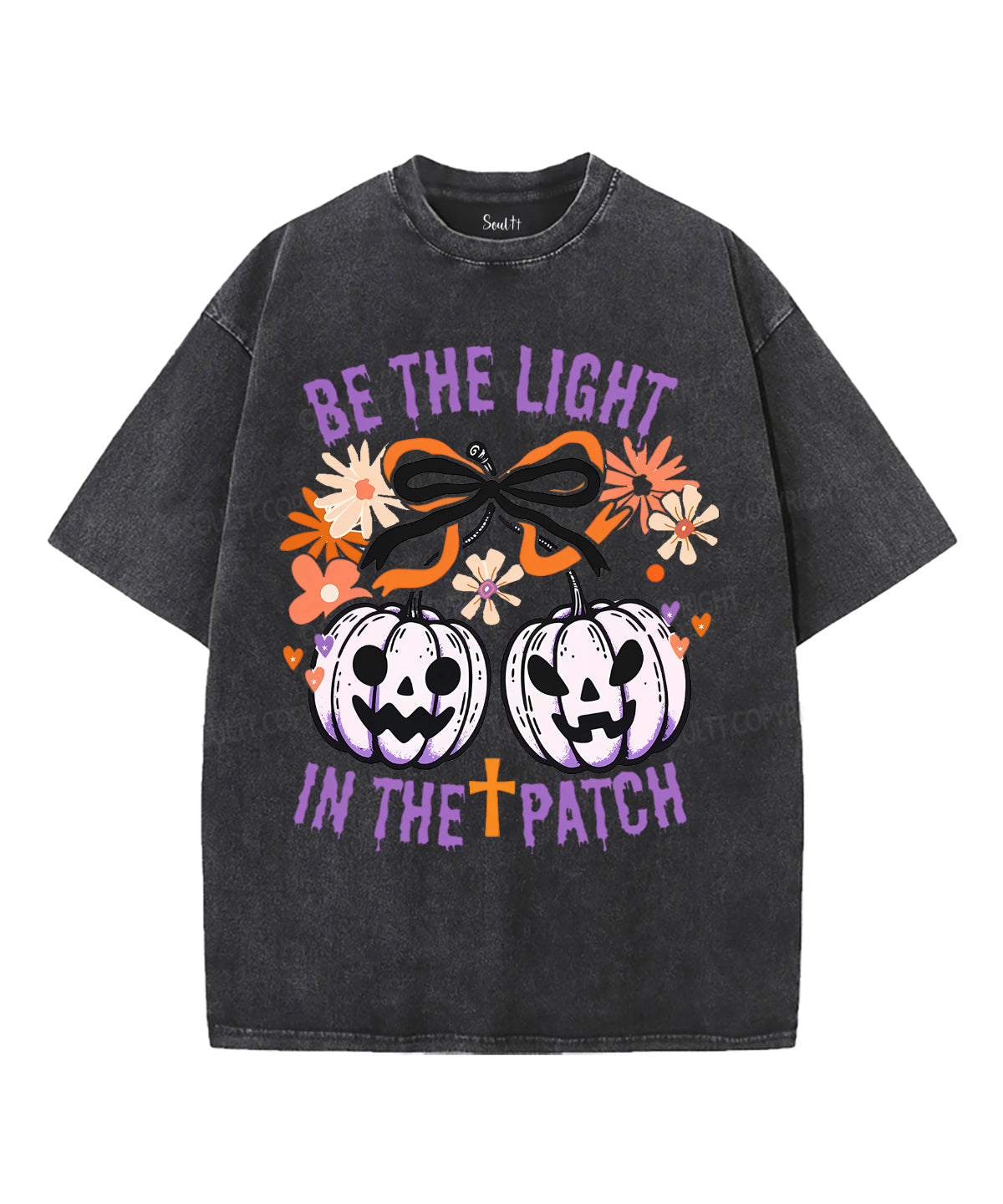 Be The Light Unisex Washed Christian T-shirt Style005 Hoodie, Sweatshirt | CiraTrend.com (Image 1)
