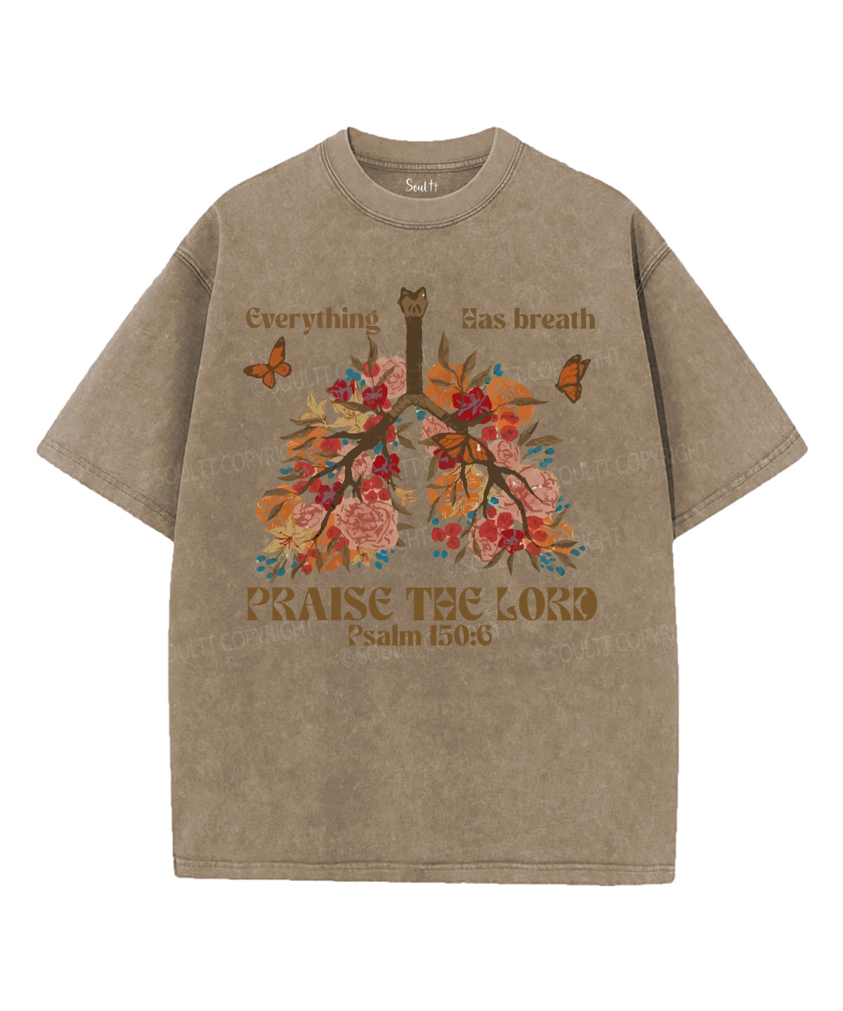 Everything Has Breath Paise the Lord Washed Christian T-shirt Hoodie, Sweatshirt | CiraTrend.com (Image 3)