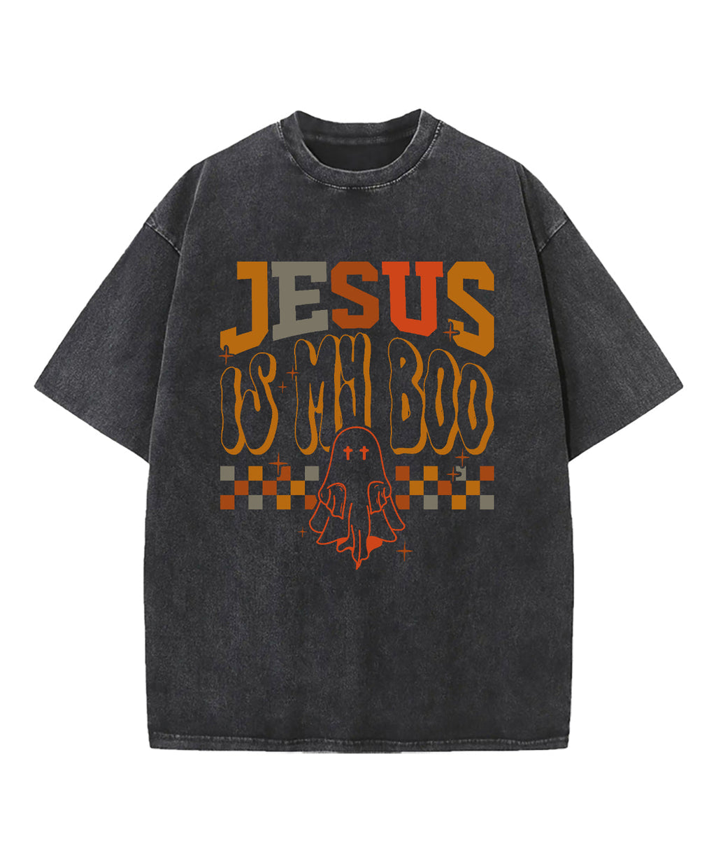 Jesus Is My Boo Washed Christian T-shirt Hoodie, Sweatshirt | CiraTrend.com (Image 2)