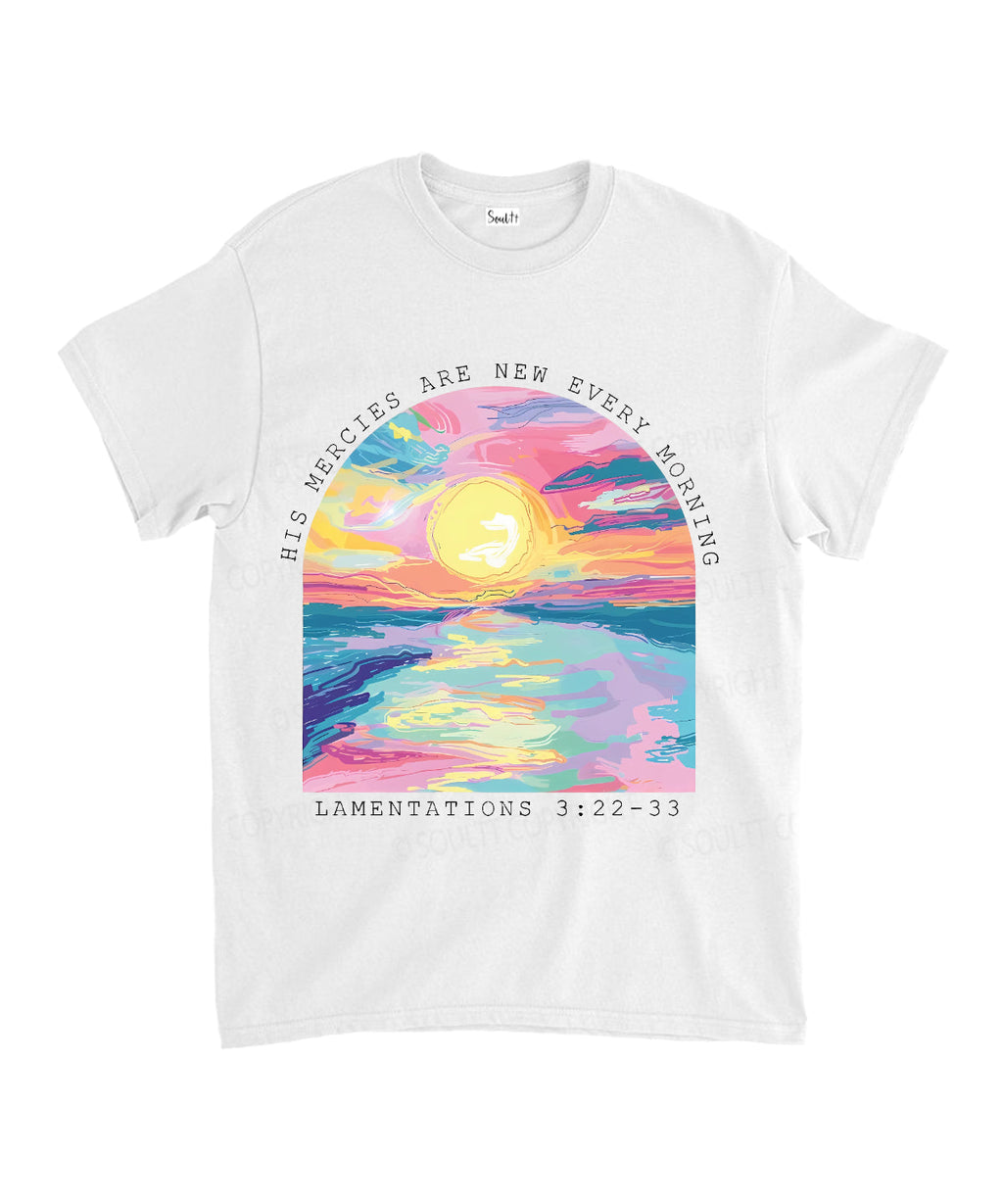 His Mercies Are New Every Morning Unisex Cotton Christian T-Shirt Style001 Hoodie, Sweatshirt | CiraTrend.com (Image 2)