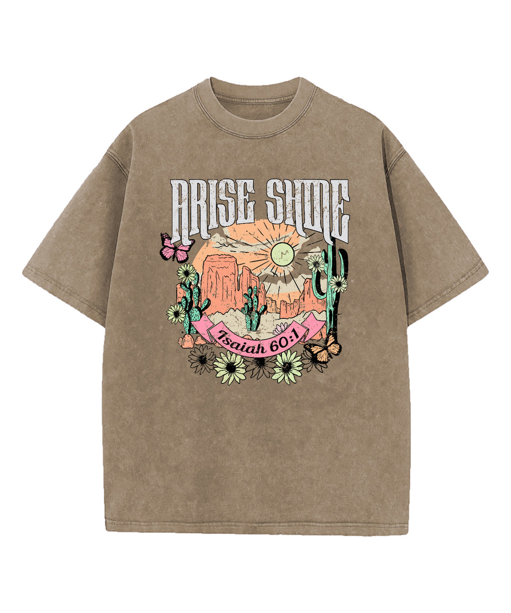 Arise Shine Washed Christian T-shirt Hoodie, Sweatshirt | CiraTrend.com (Image 5)