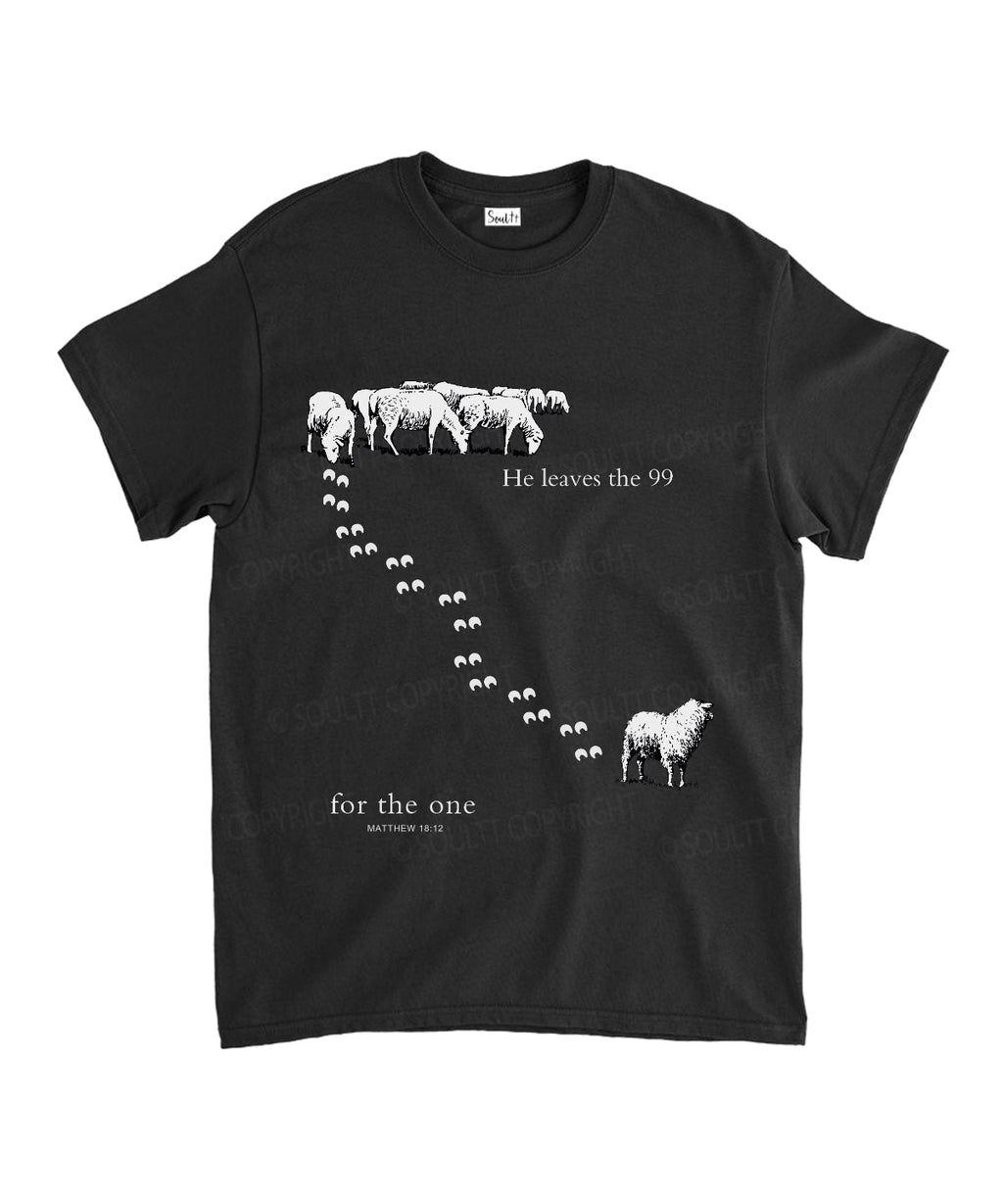 He Leaves The 99 Unisex Cotton Christian T-Shirt Hoodie, Sweatshirt | CiraTrend.com (Image 3)