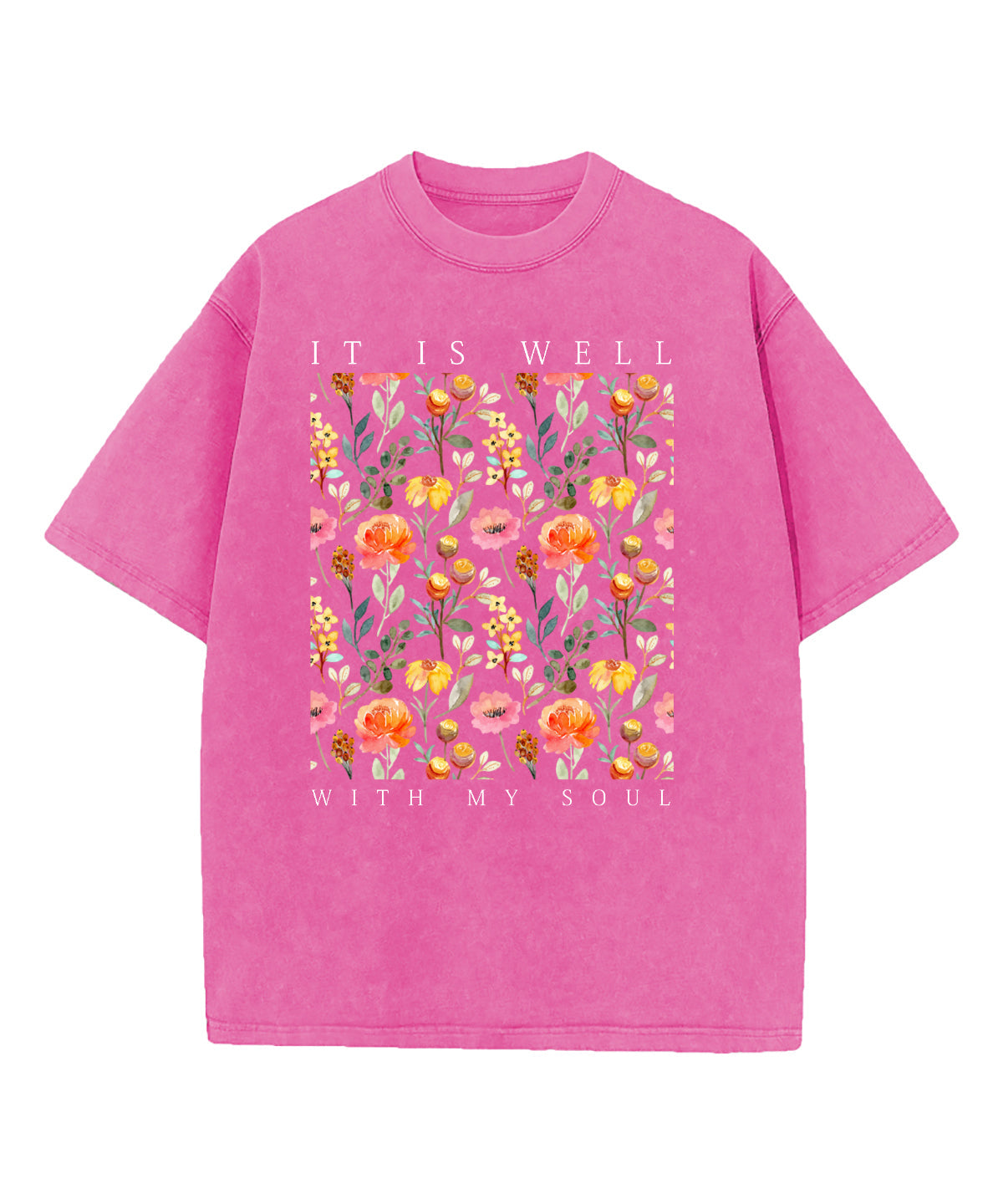 It Is Well With My Soul Washed Christian T-shirt Hoodie, Sweatshirt | CiraTrend.com (Image 4)