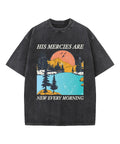 New Every Morning Washed Christian T-shirt Hoodie, Sweatshirt | CiraTrend.com (Image 1)
