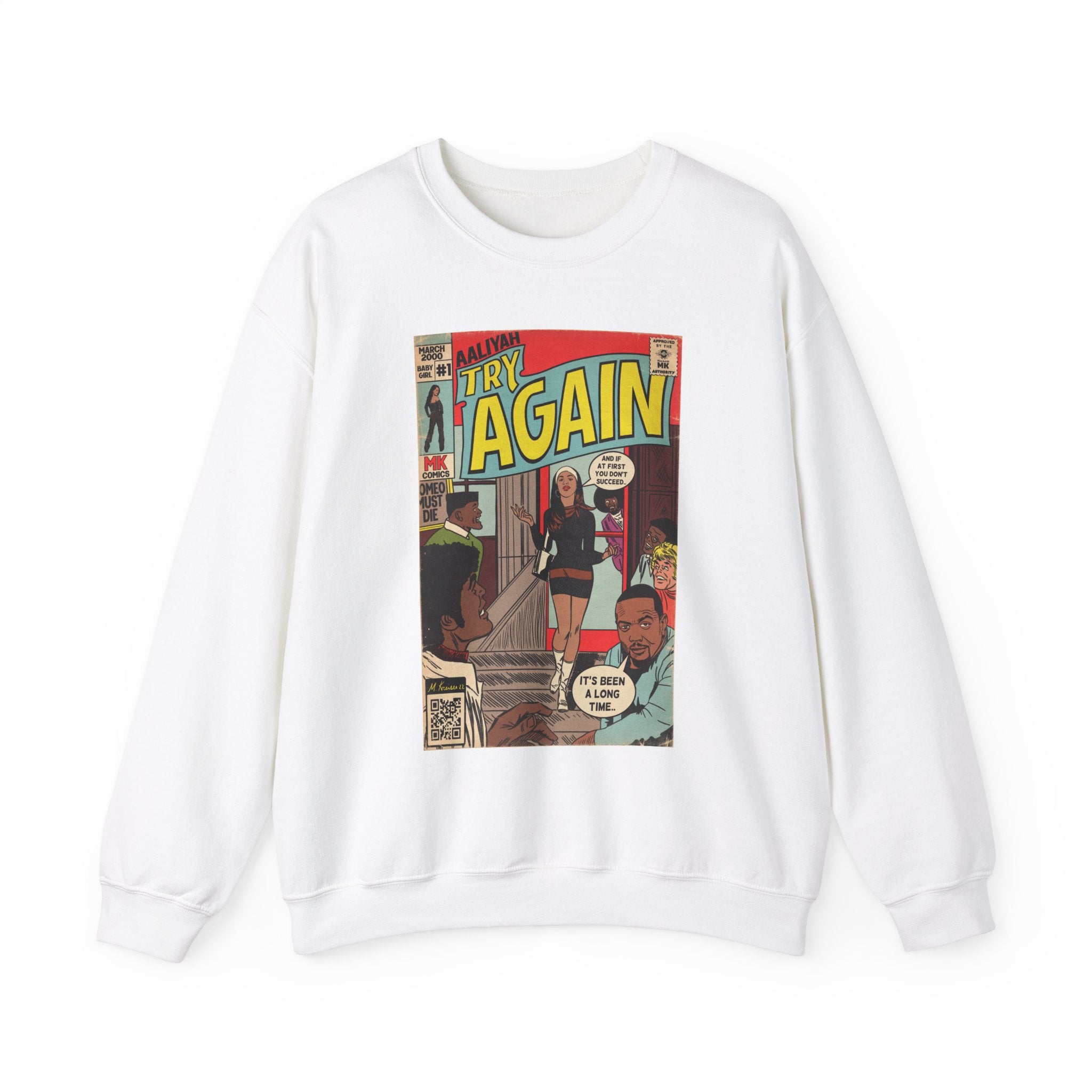 Try Again - Unisex Heavy BlendÃ¢â€žÂ¢ Crewneck Sweatshirt T-Shirts, Hoodie | CiraTrend.com (Image 1)