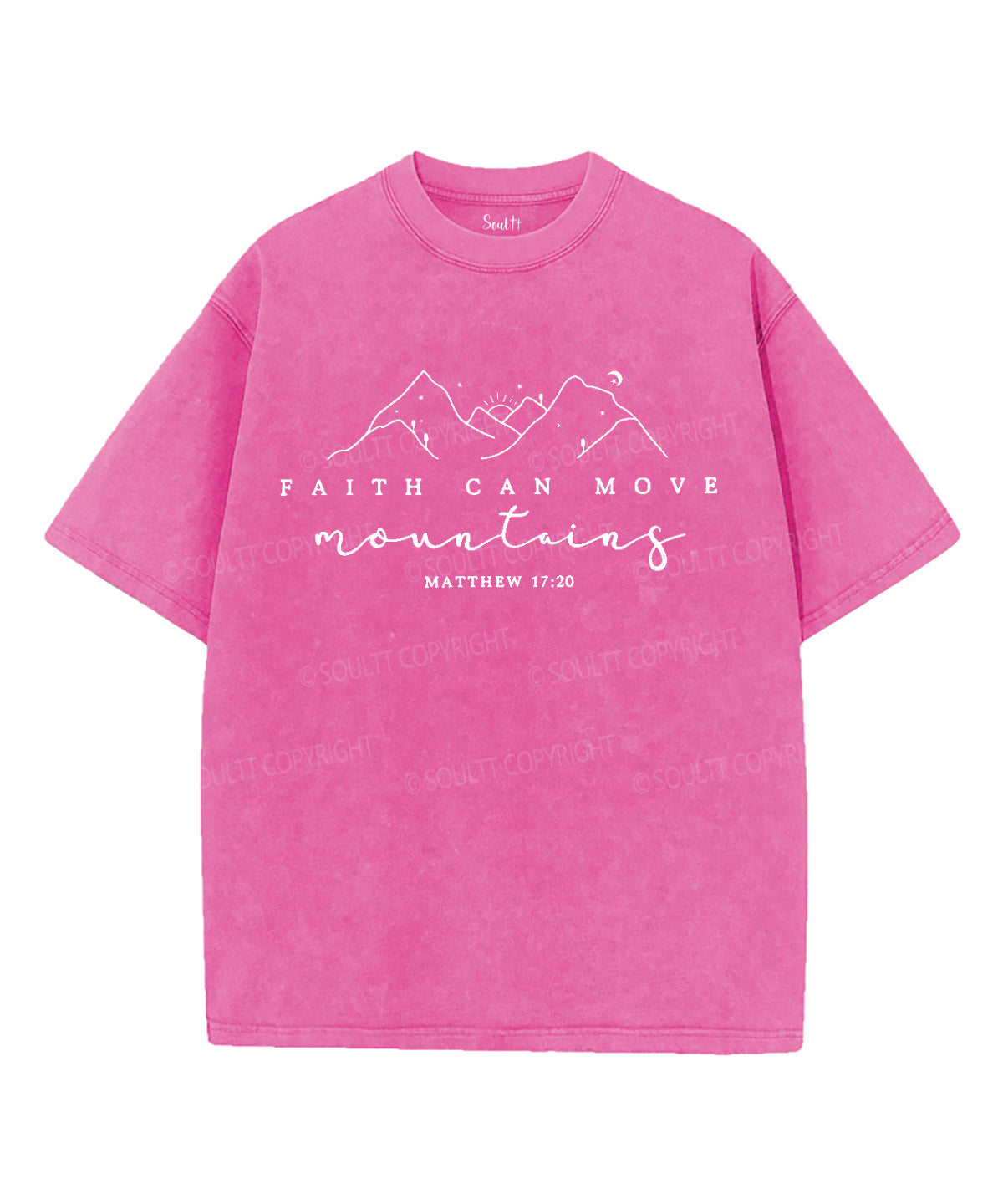 Faith Can Move Montains Washed Christian T-shirt Hoodie, Sweatshirt | CiraTrend.com (Image 4)