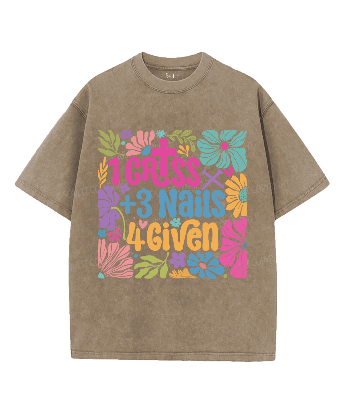 1 Cross + 3 Nails 4Given Unisex Washed Christian T-shirt Style001 Hoodie, Sweatshirt | CiraTrend.com (Image 5)