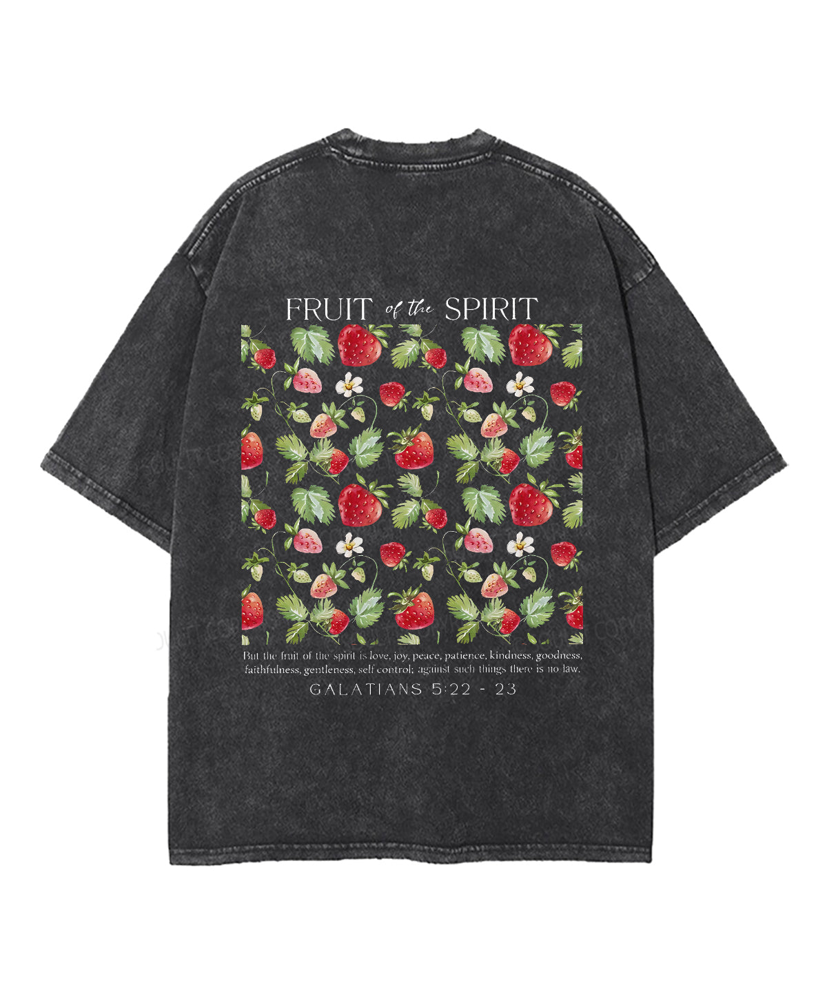 Fruit of the Spirit Double Sided Unisex Washed Christian T-shirt Style001 Hoodie, Sweatshirt | CiraTrend.com (Image 3)