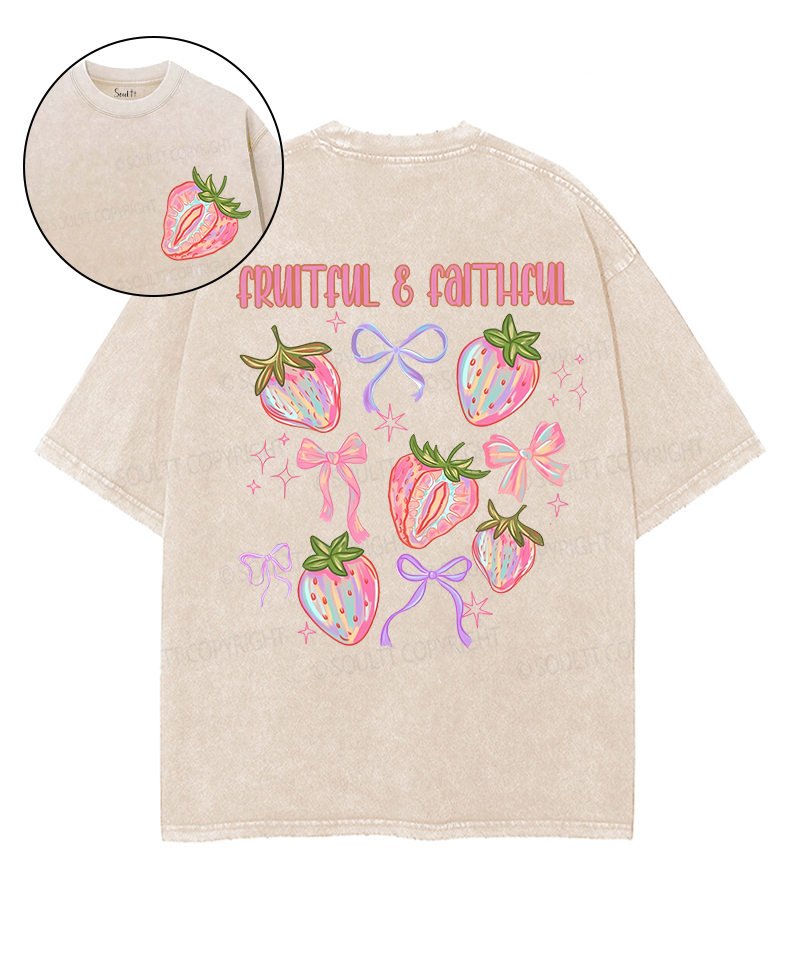 Fruit Of The Spirit Double Sided Unisex Washed Christian T-shirt Style026 Hoodie, Sweatshirt | CiraTrend.com (Image 1)