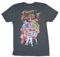 Street Fighter II Mens T-Shirt - Massive Character Cast Under Logo Hoodie, Sweatshirt | CiraTrend.com