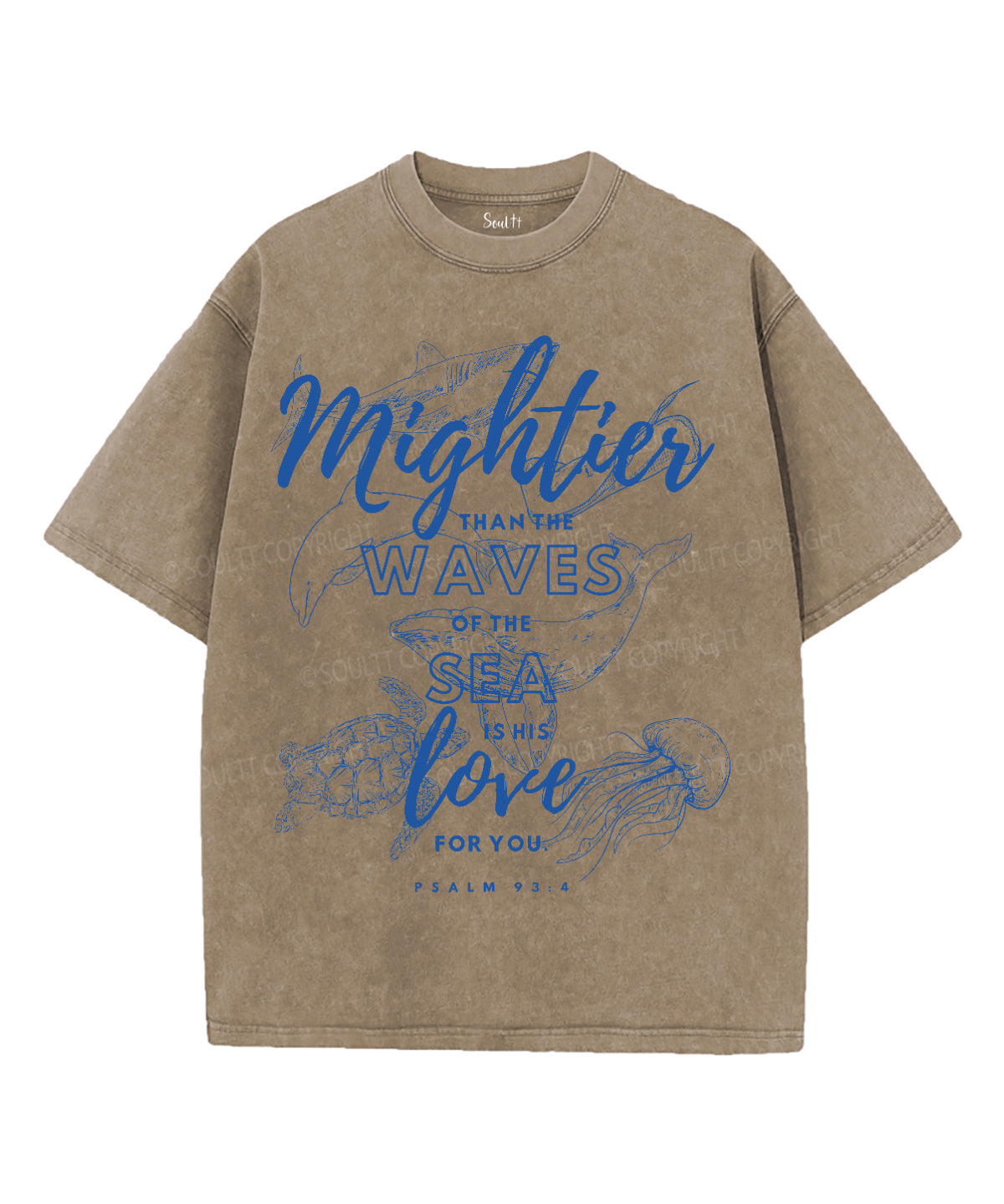 Mightier Than The Waves Unisex Washed Christian T-shirt Style002 Hoodie, Sweatshirt | CiraTrend.com (Image 5)