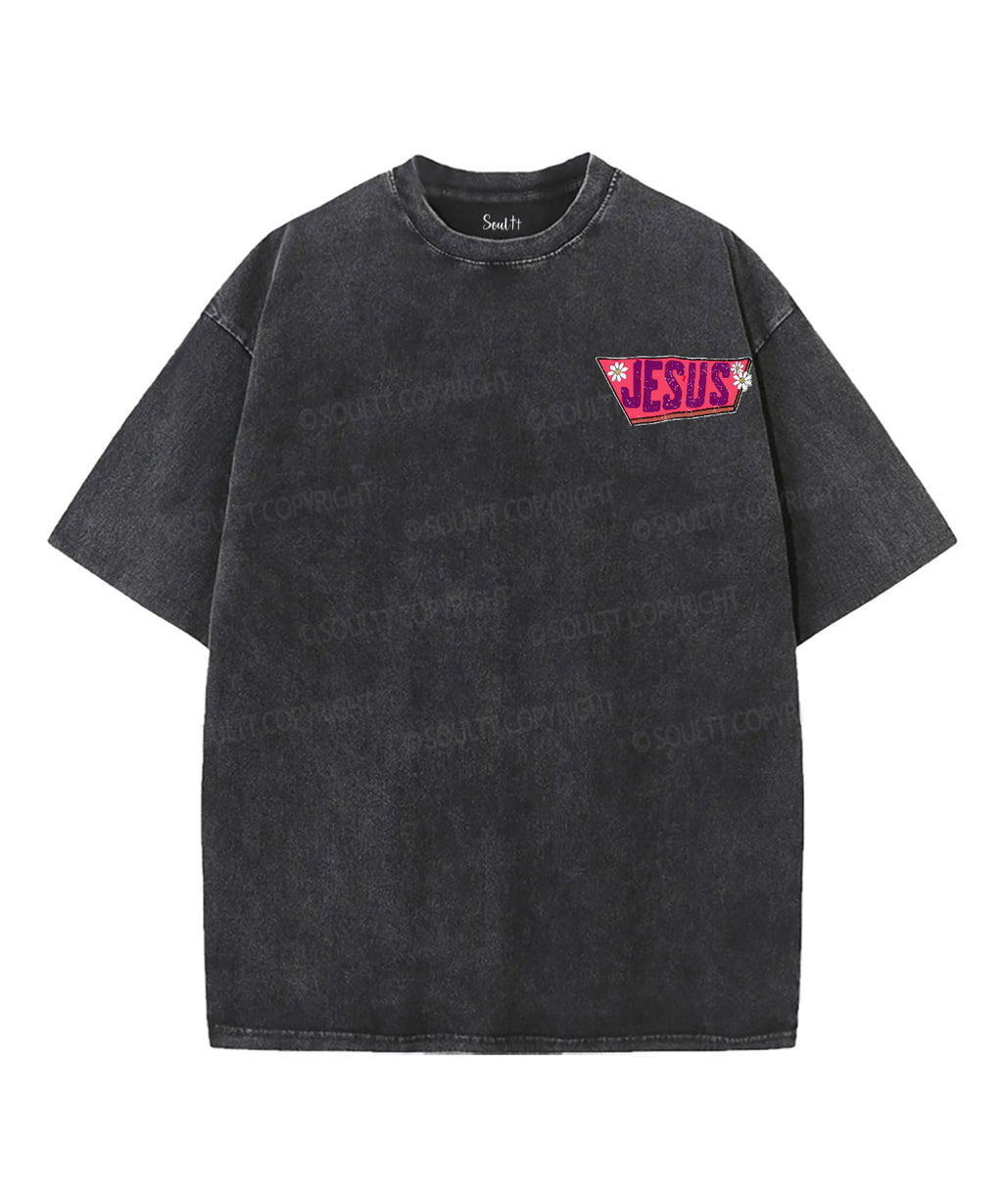 Jesus Is Way Double Sided Washed Christian T-Shirts, Hoodie, Sweatshirt