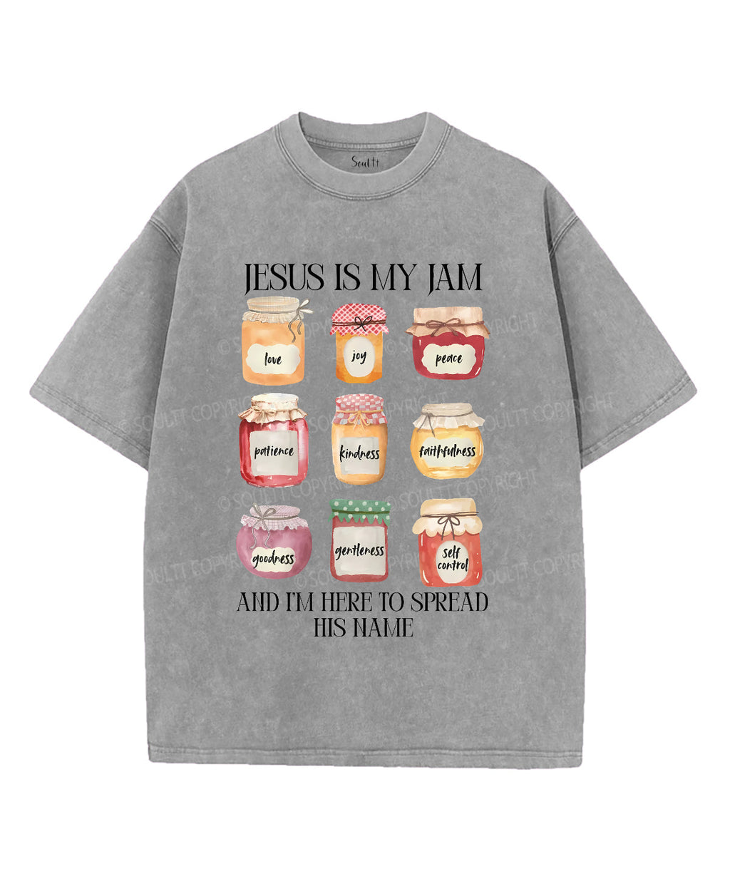 Jesus Is My Jam Unisex Washed Christian T-shirt Style001 Hoodie, Sweatshirt | CiraTrend.com (Image 2)