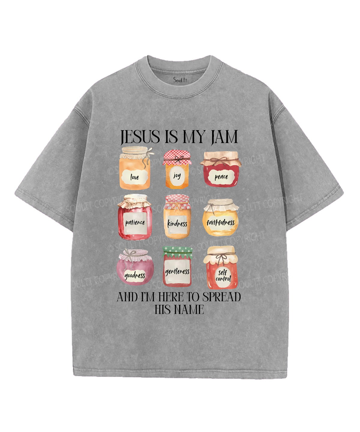 Jesus Is My Jam Unisex Washed Christian T-shirt Style001 Hoodie, Sweatshirt | CiraTrend.com (Image 2)