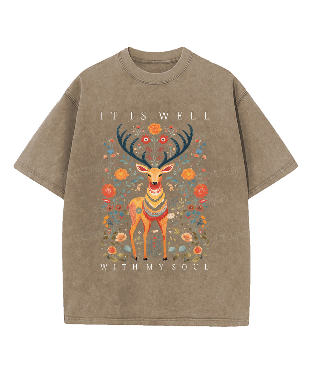 It Is Well With My Soul Washed Christian T-shirt Style020 Hoodie, Sweatshirt | CiraTrend.com (Image 5)