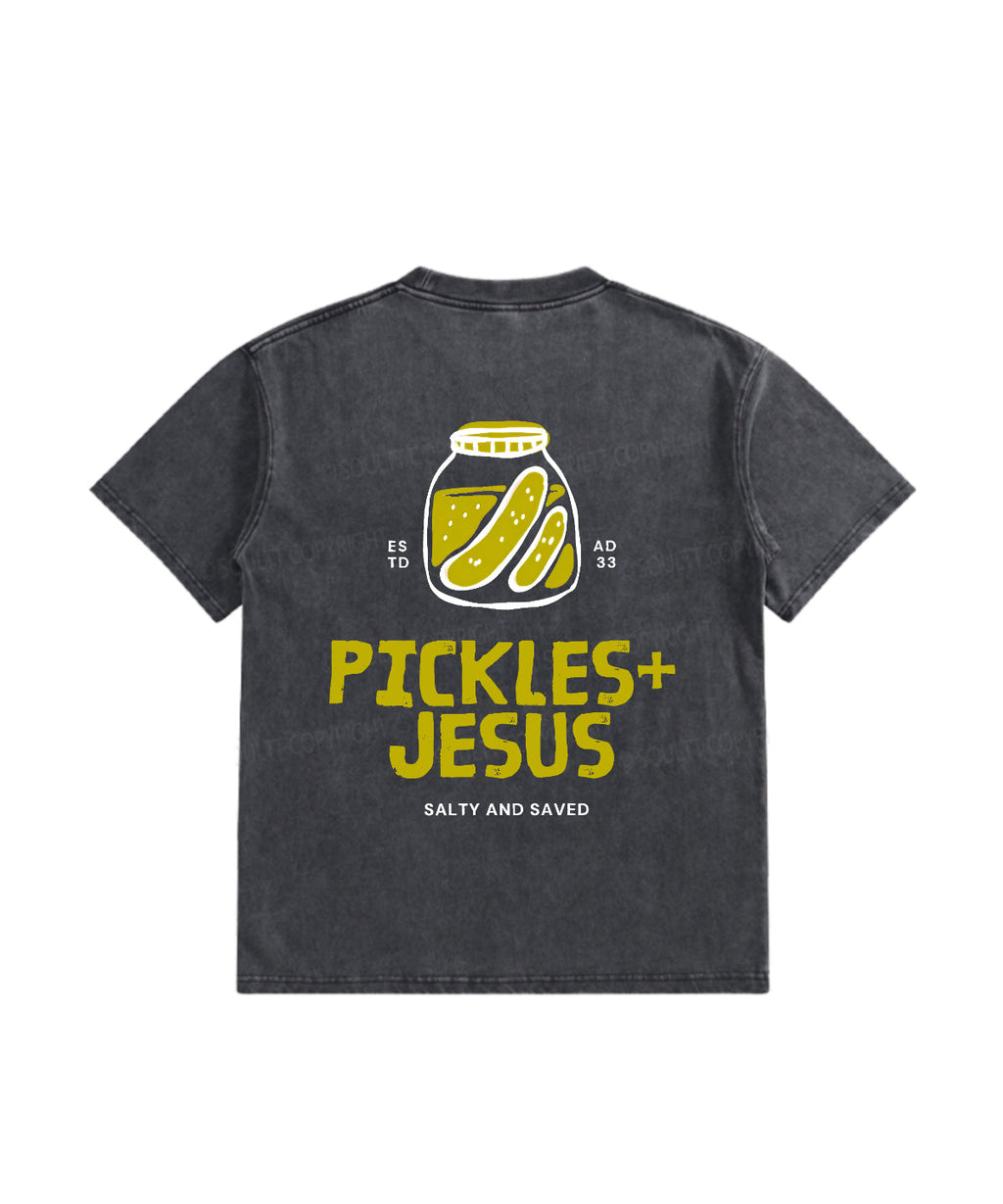 Salty Saved Double Sided Washed Christian Style001 T-Shirts, Hoodie, Sweatshirt