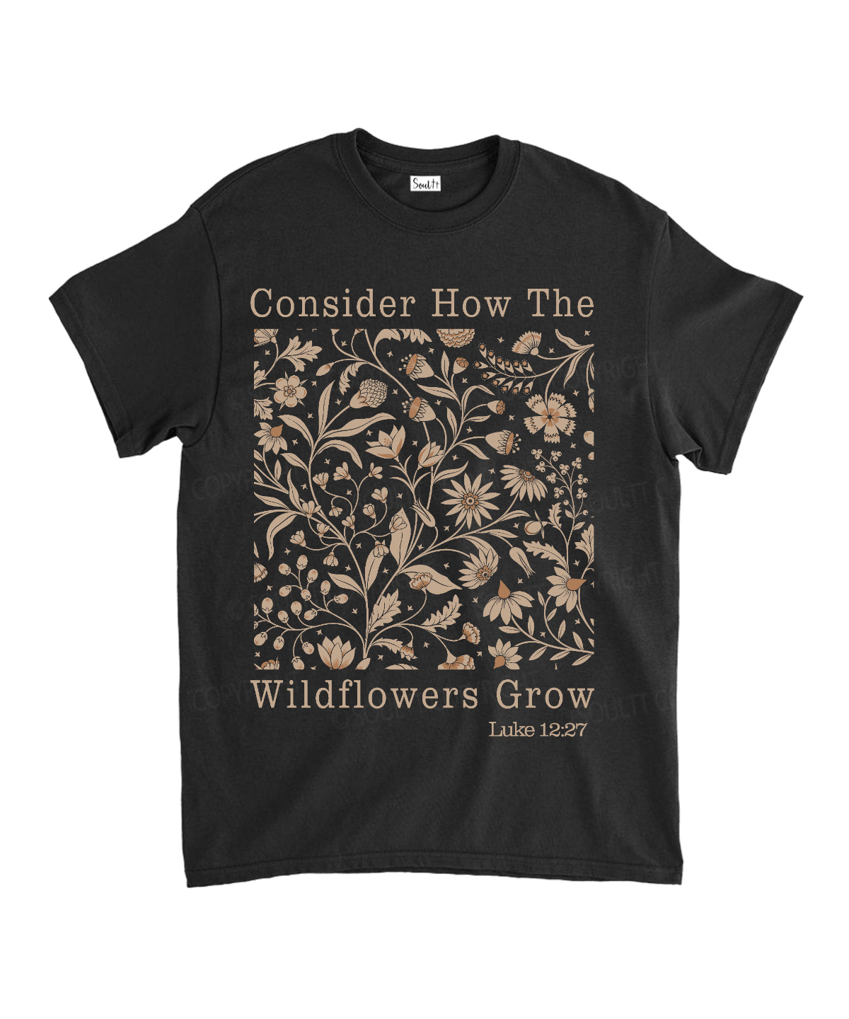 Daisy Consider How The Wildflower Grow Unisex Cotton Christian T-Shirt Hoodie, Sweatshirt | CiraTrend.com (Image 1)