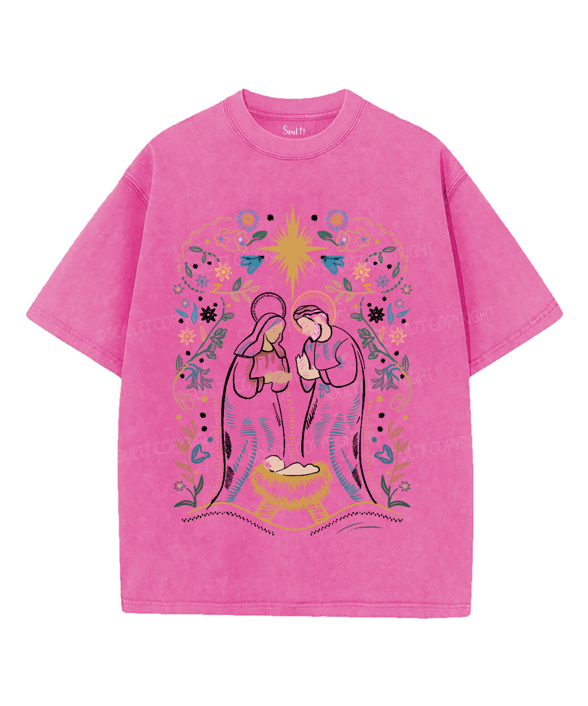 The King Is Born Washed Christian T-shirt Style001 Hoodie, Sweatshirt | CiraTrend.com (Image 2)