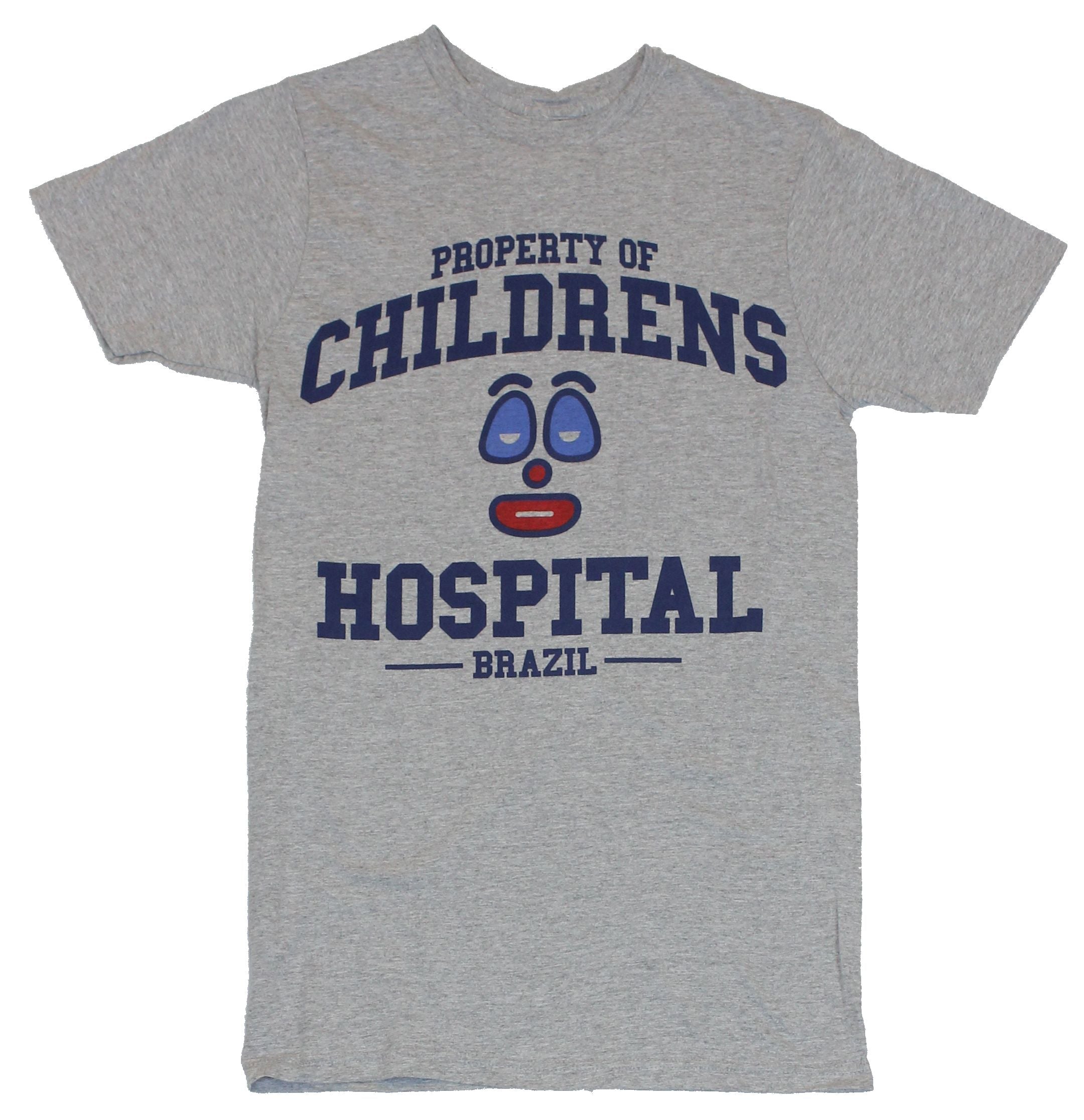 Children's Hospital Mens T-Shirt - "Property of" Brazil Clown Face Image Hoodie, Sweatshirt | CiraTrend.com