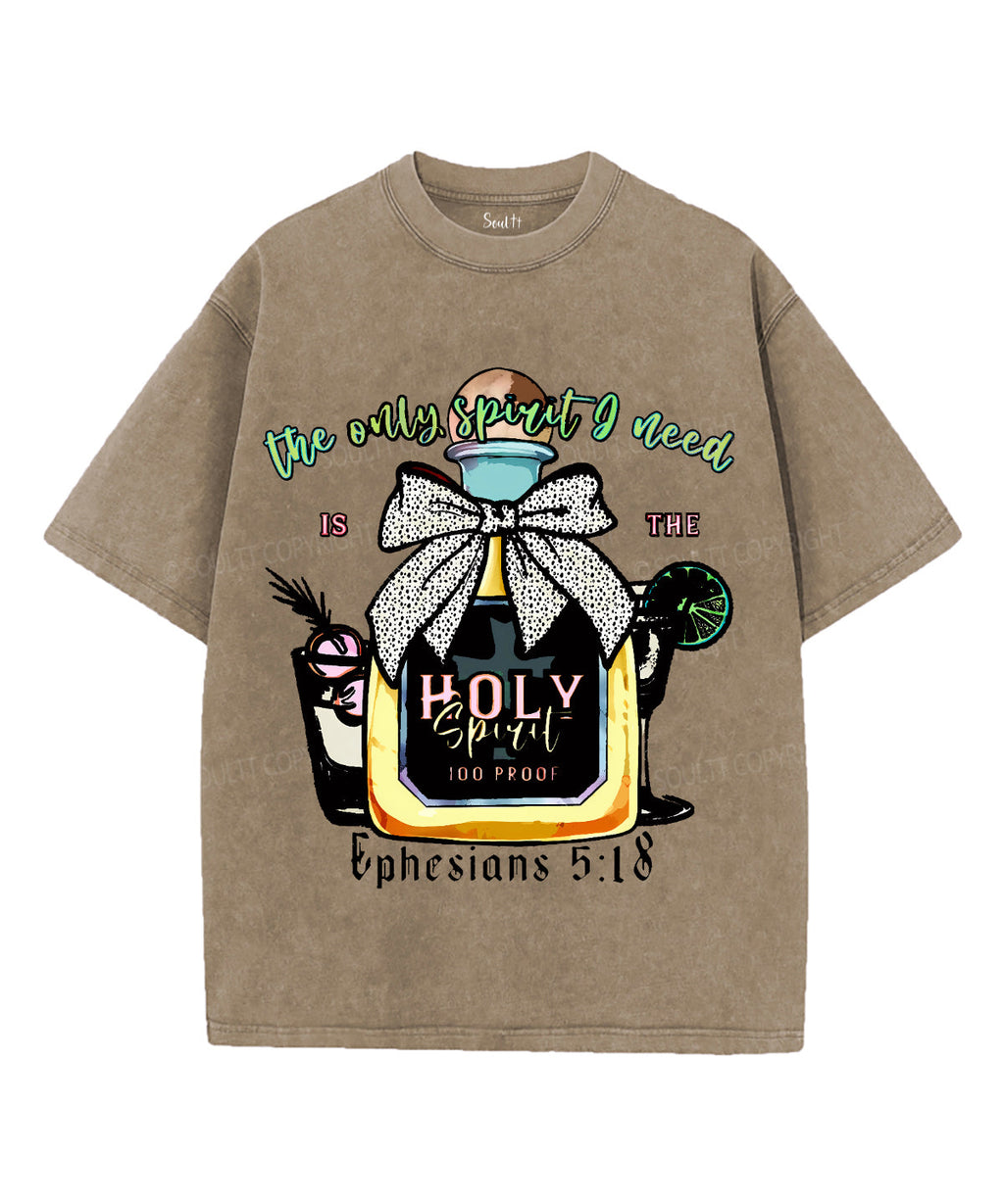 The Only Spirit Unisex Washed Christian T-shirt Hoodie, Sweatshirt | CiraTrend.com (Image 1)