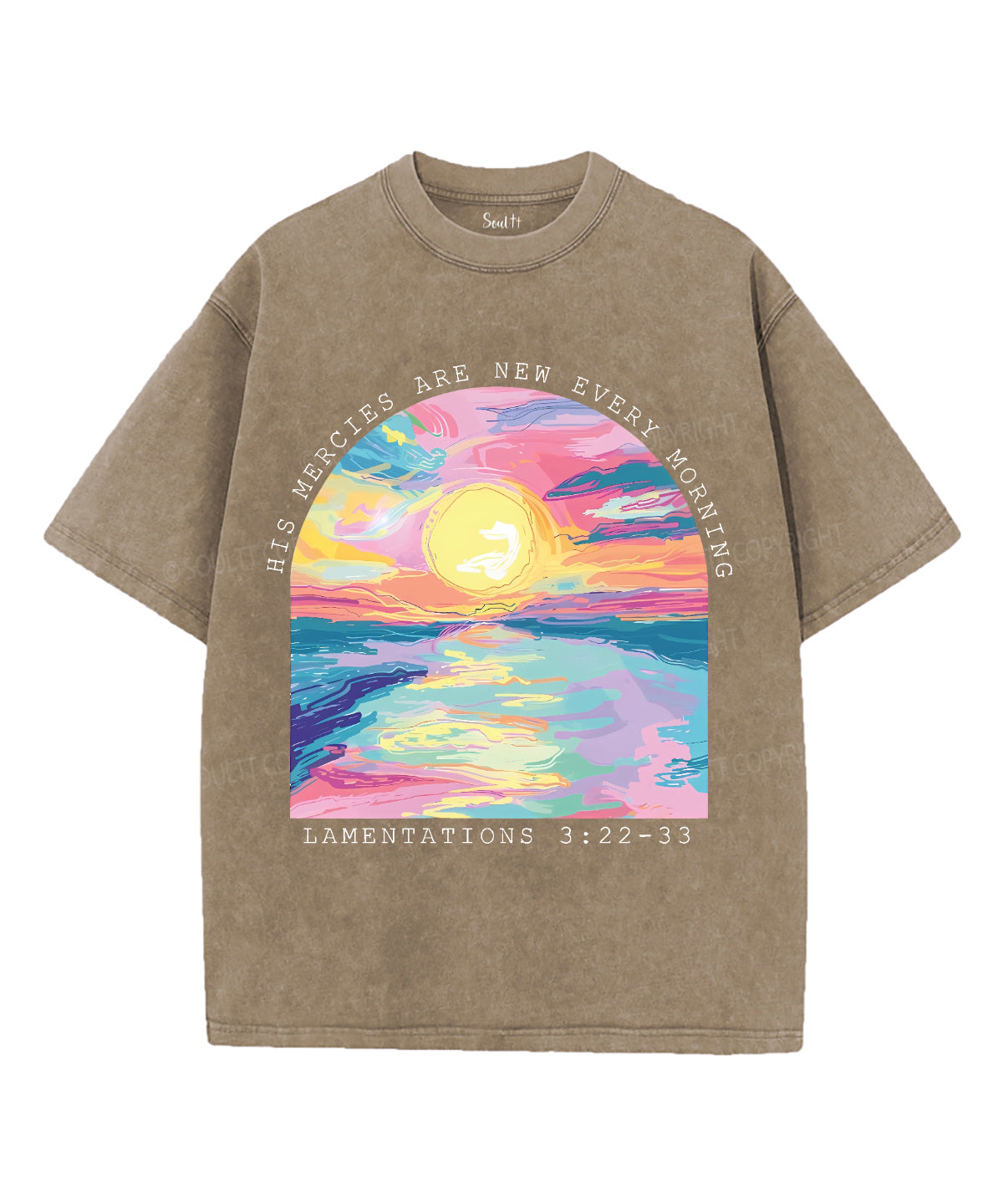 His Mercies Are New Every Morning Unisex Washed Christian T-shirt Style001 Hoodie, Sweatshirt | CiraTrend.com (Image 5)