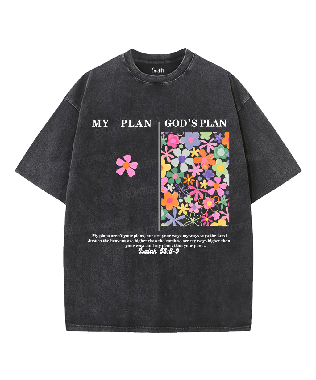 My PlanÃ¯Â¼Å“God's Plan Unisex Washed Christian T-shirt Style001 Hoodie, Sweatshirt | CiraTrend.com (Image 1)