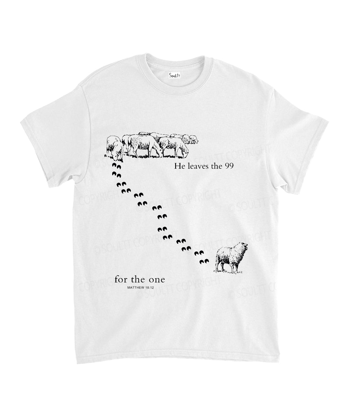 He Leaves The 99 Unisex Cotton Christian T-Shirt Hoodie, Sweatshirt | CiraTrend.com (Image 2)