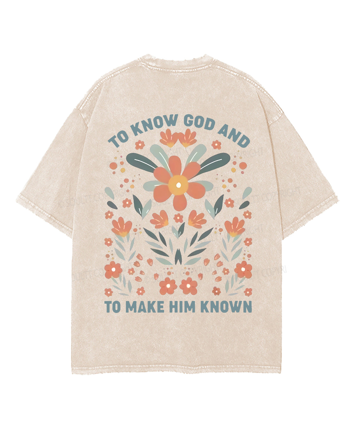 Know God Double Sided Washed Christian T-Shirts, Hoodie, Sweatshirt