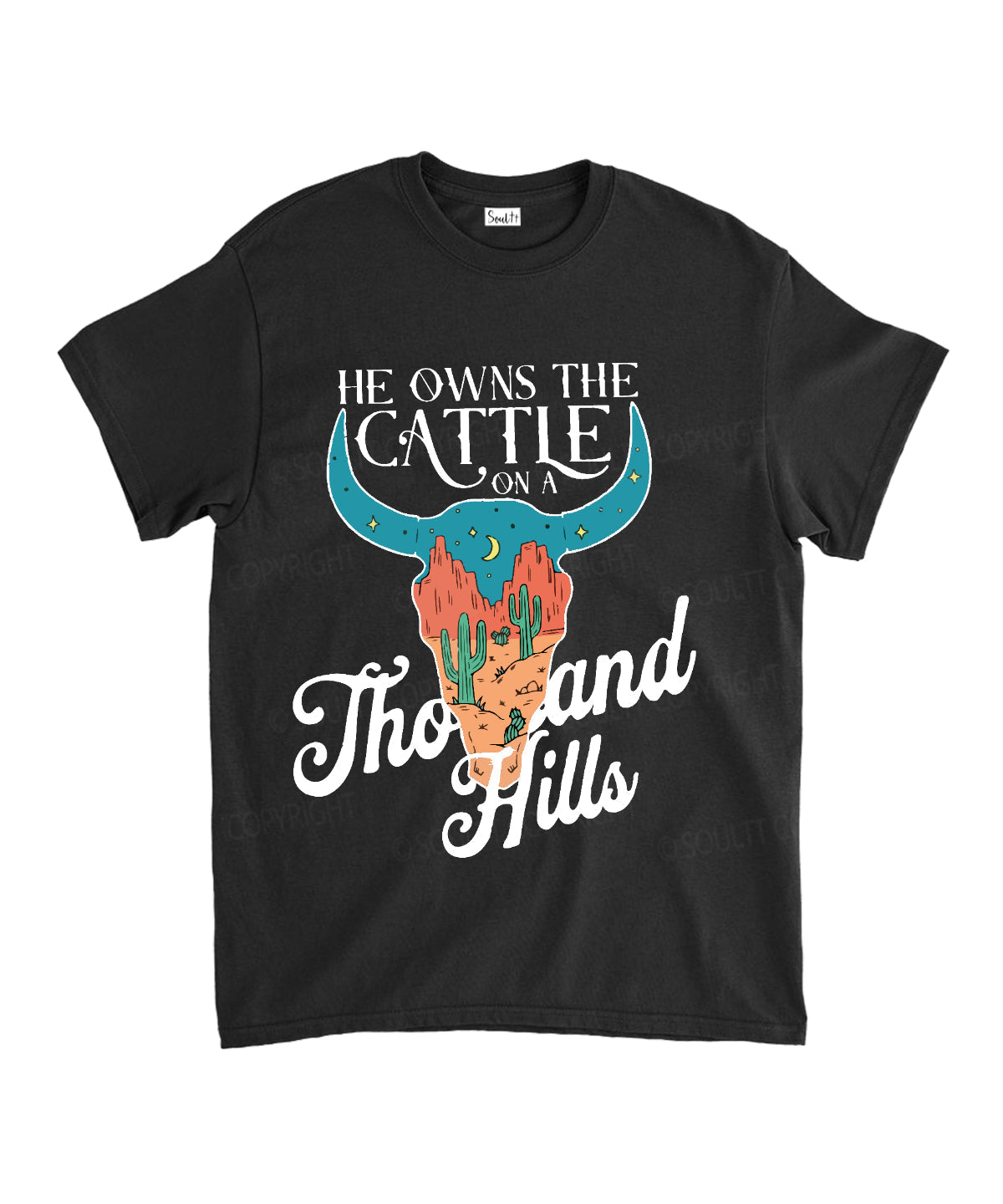 He Owns Cattle Thousand Hills Cotton Christian T-Shirts, Hoodie, Sweatshirt