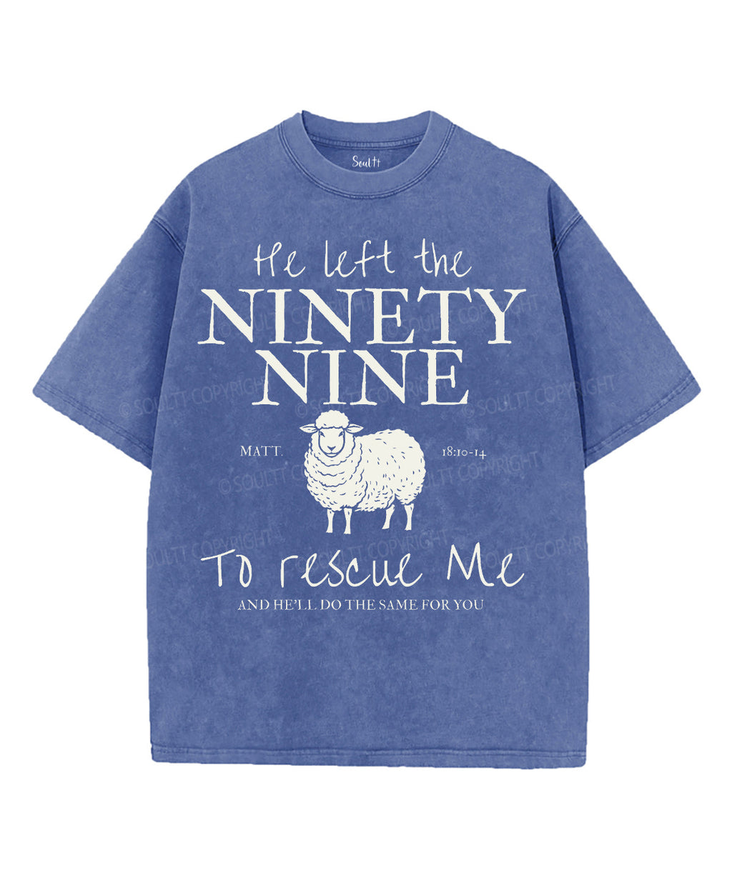 Ninety Nine Unisex Washed Christian T-shirt Hoodie, Sweatshirt | CiraTrend.com (Image 1)