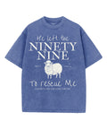 Ninety Nine Unisex Washed Christian T-shirt Hoodie, Sweatshirt | CiraTrend.com (Image 1)