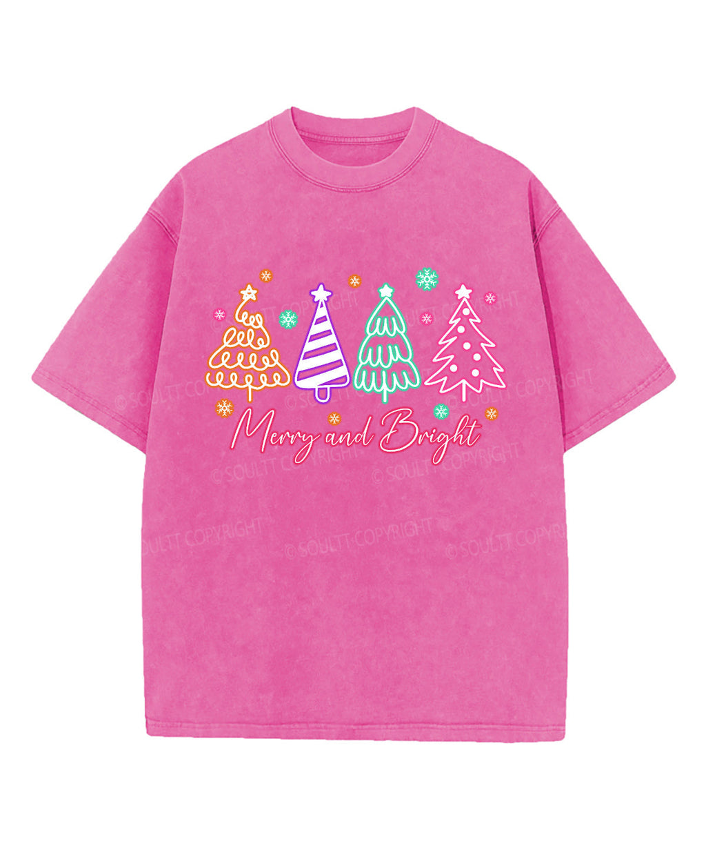 Merry And Bright Washed Christian T-shirt Style002 Hoodie, Sweatshirt | CiraTrend.com (Image 3)