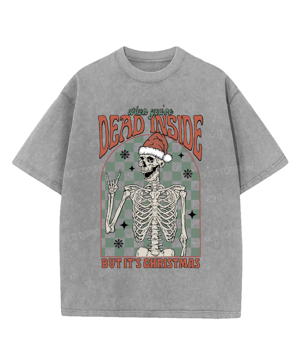 When You're Dead Inside Washed Christian T-shirt Hoodie, Sweatshirt | CiraTrend.com (Image 4)