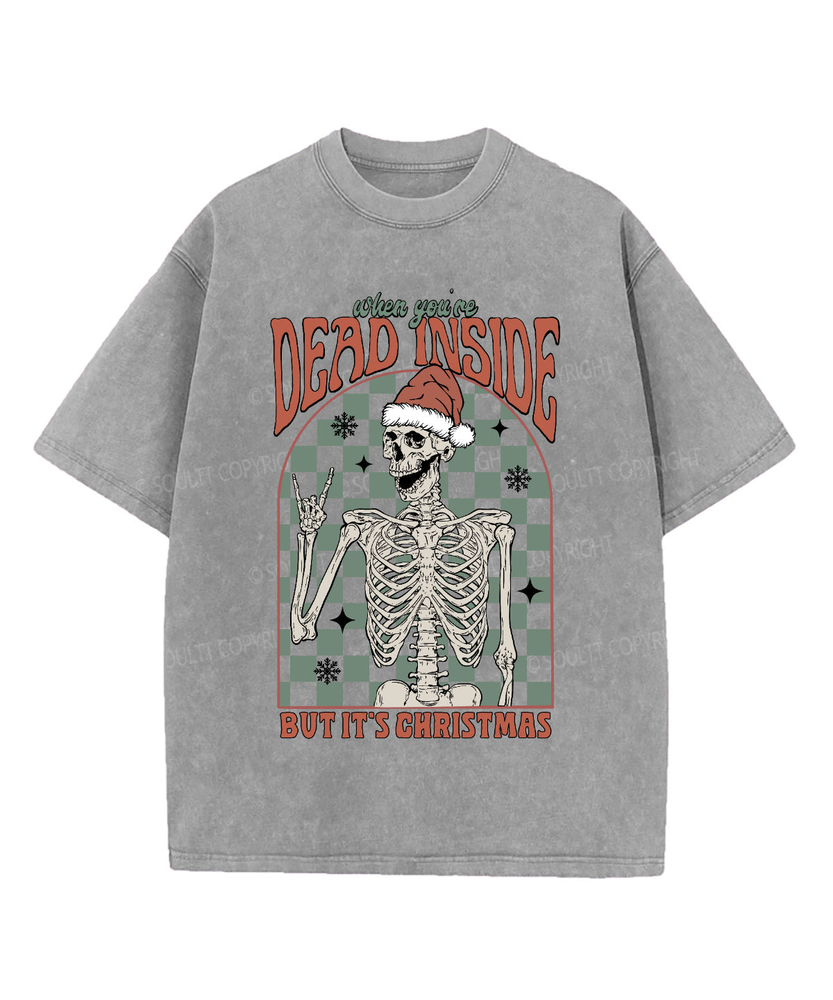 When You're Dead Inside Washed Christian T-shirt Hoodie, Sweatshirt | CiraTrend.com (Image 4)