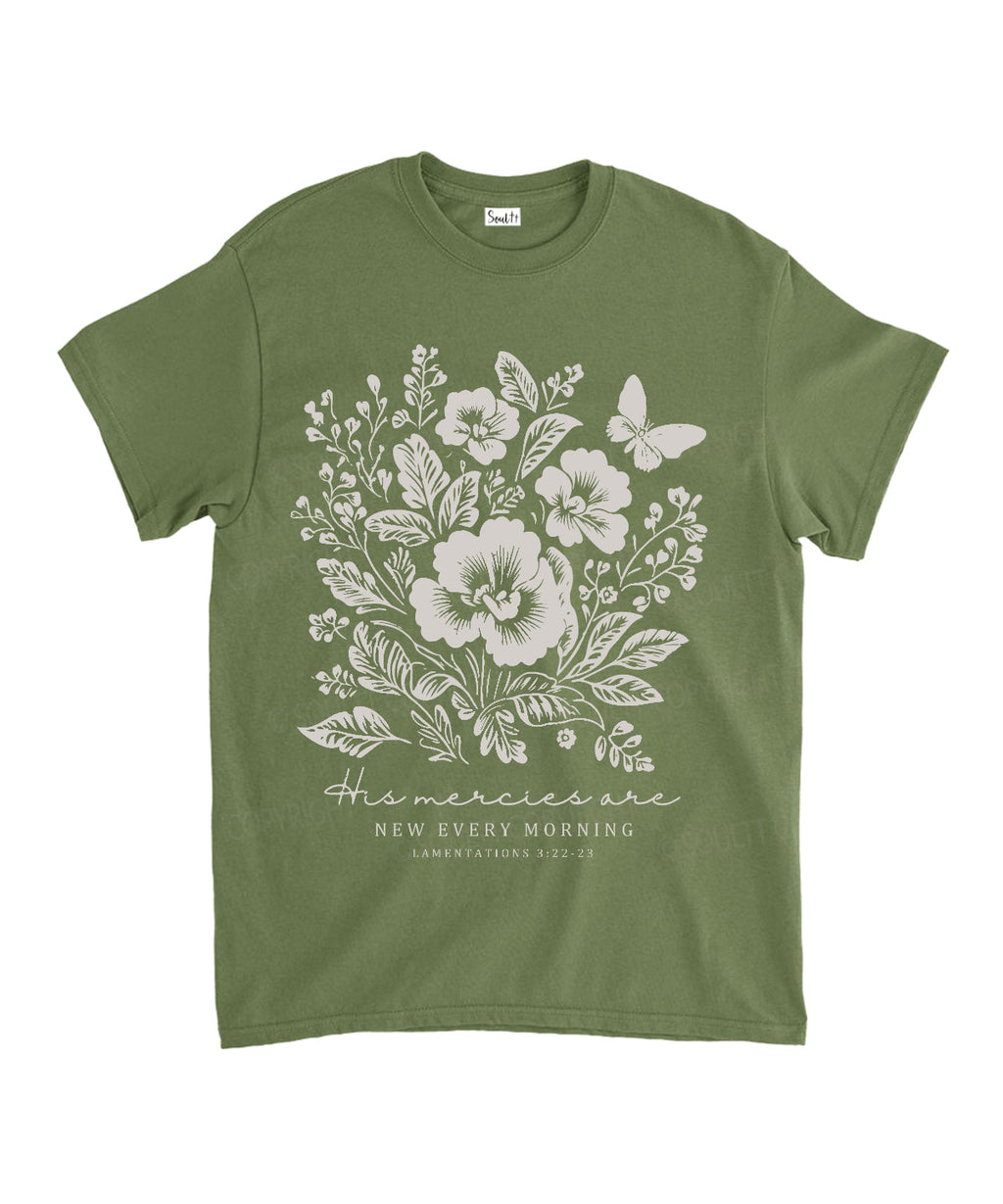 His Mercies Are New Every Morning Unisex Cotton Christian T-Shirt Hoodie, Sweatshirt | CiraTrend.com (Image 5)