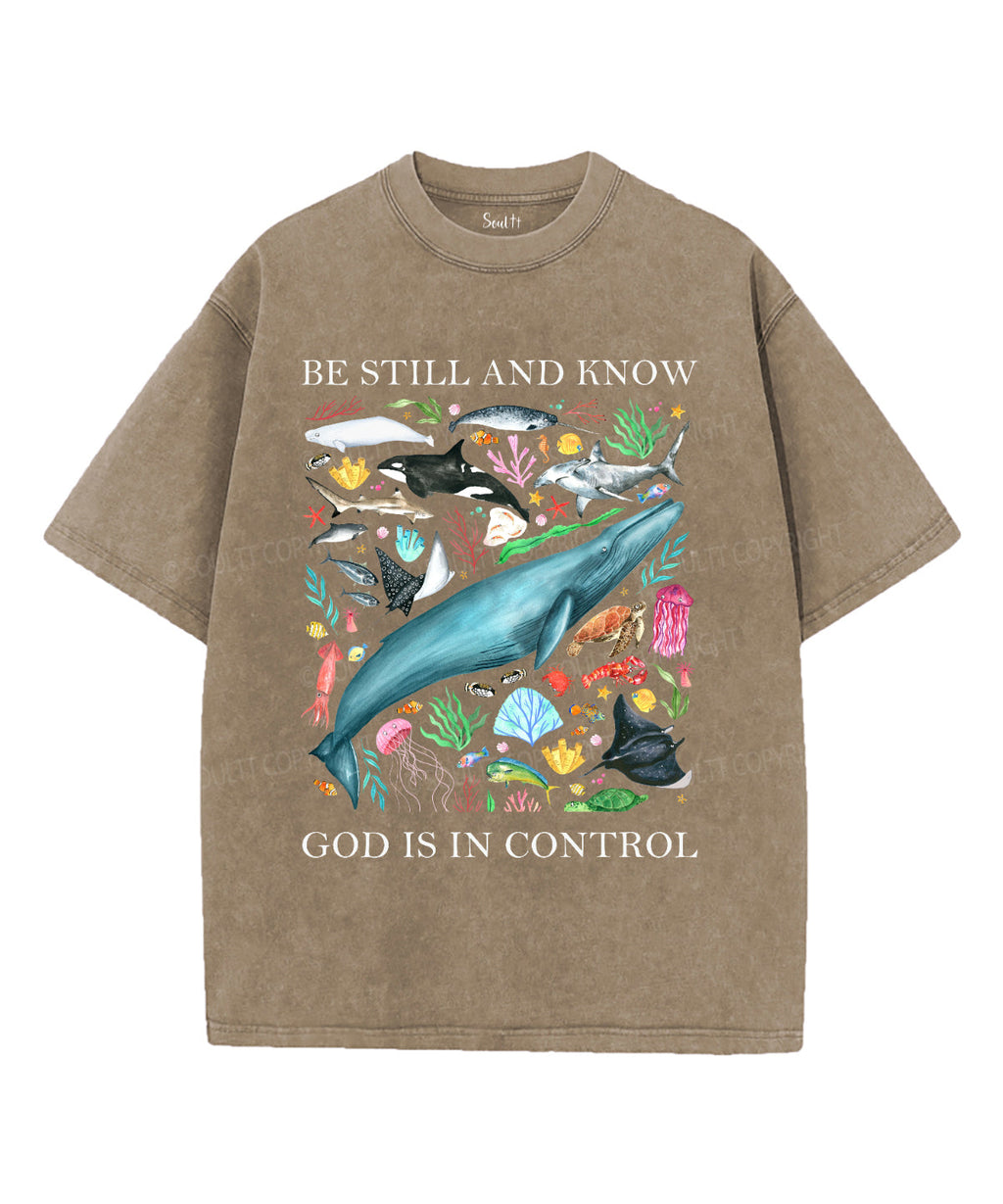 Be Still And Know Unisex Washed Christian T-shirt Style001 Hoodie, Sweatshirt | CiraTrend.com (Image 5)